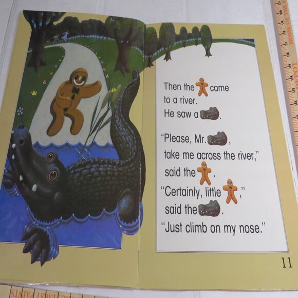 The Gingerbread Man (almost 2 feet tall) with (4) student story book LAMINATED - Picture 8 of 12